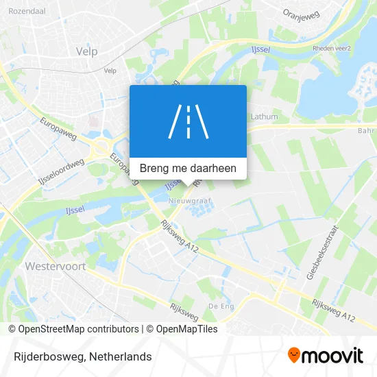Rijderbosweg kaart