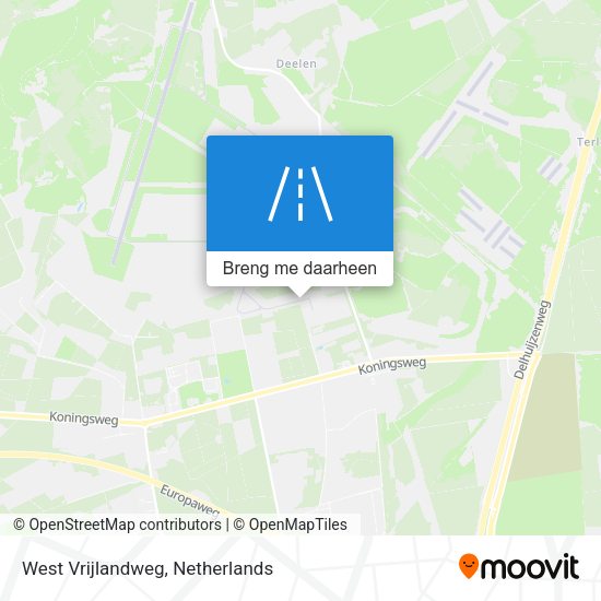 West Vrijlandweg kaart