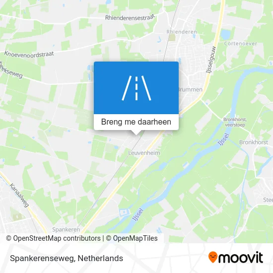 Spankerenseweg kaart