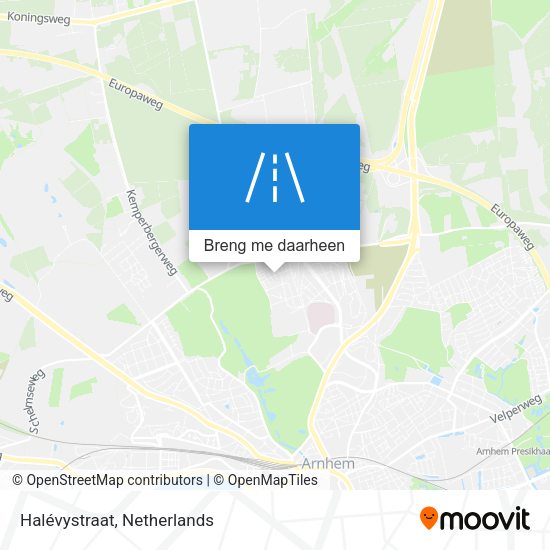 Halévystraat kaart