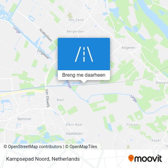 Kampsepad Noord kaart