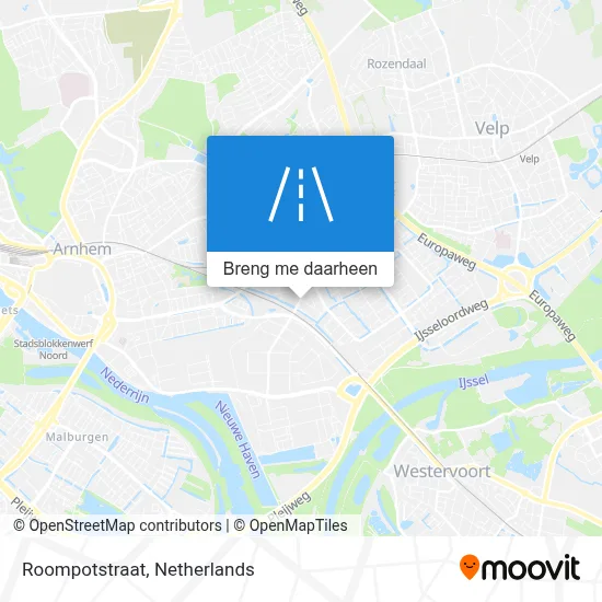 Roompotstraat kaart