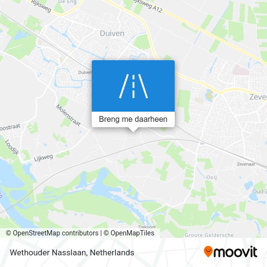Wethouder Nasslaan kaart