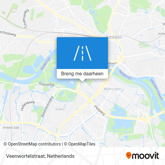 Veenwortelstraat kaart