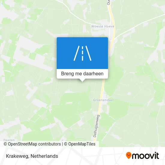 Krakeweg kaart