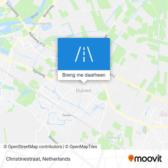 Christinestraat kaart