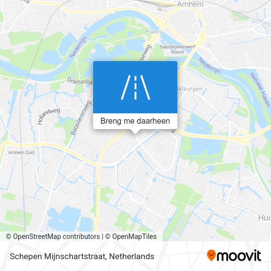 Schepen Mijnschartstraat kaart