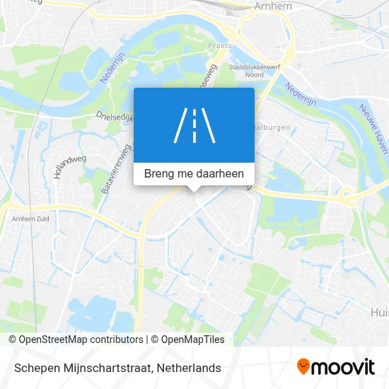 Schepen Mijnschartstraat kaart