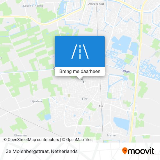 3e Molenbergstraat kaart