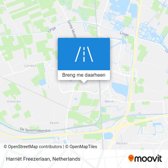 Harriët Freezerlaan kaart