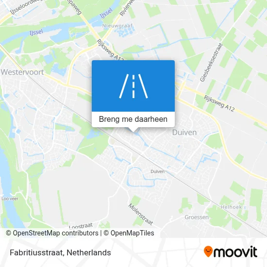 Fabritiusstraat kaart