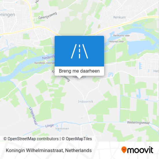 Koningin Wilhelminastraat kaart