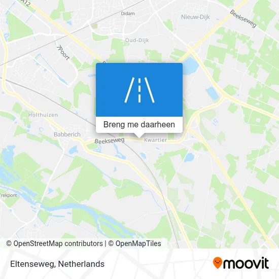 Eltenseweg kaart