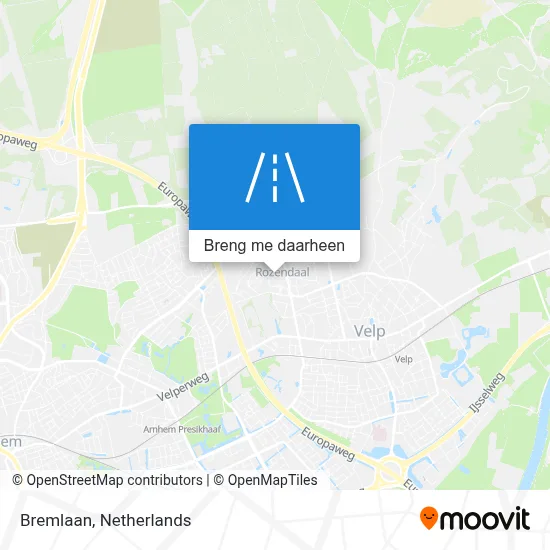 Bremlaan kaart