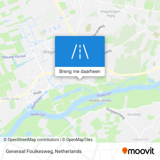 Generaal Foulkesweg kaart