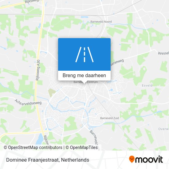 Dominee Fraanjestraat kaart