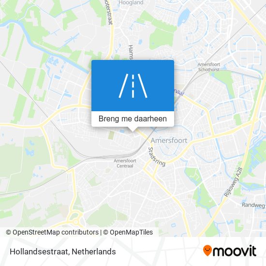 Hollandsestraat kaart