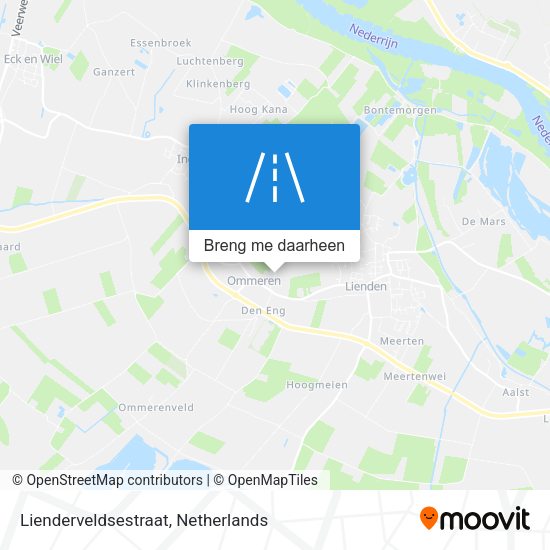 Lienderveldsestraat kaart
