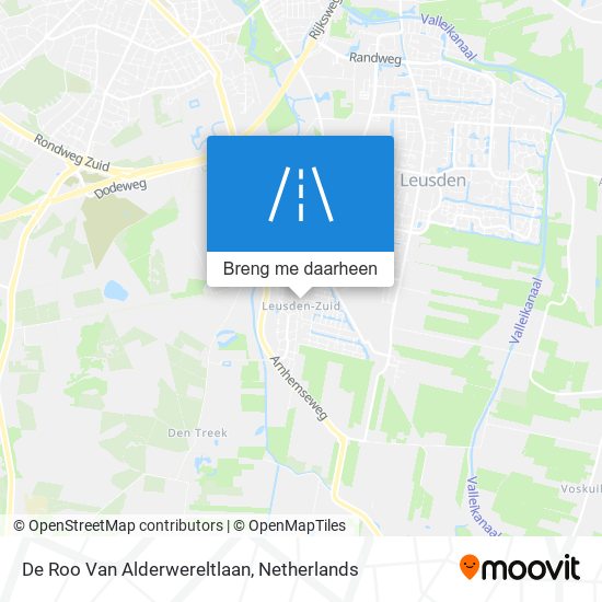 De Roo Van Alderwereltlaan kaart