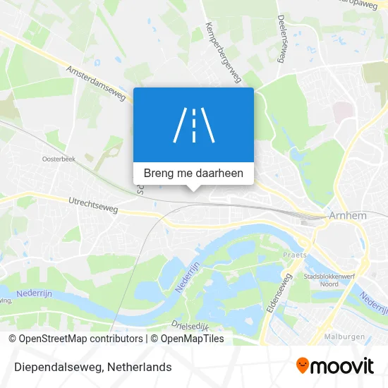 Diependalseweg kaart