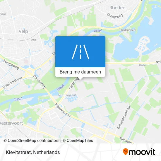 Kievitstraat kaart