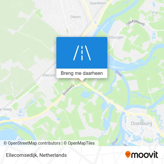 Ellecomsedijk kaart
