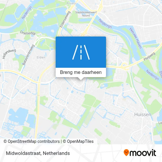 Midwoldastraat kaart