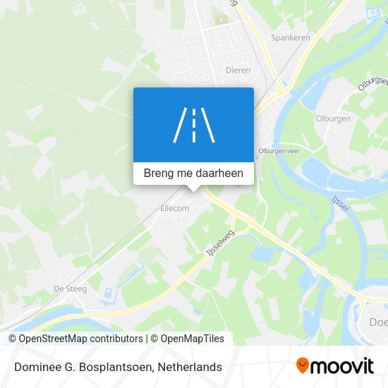Dominee G. Bosplantsoen kaart