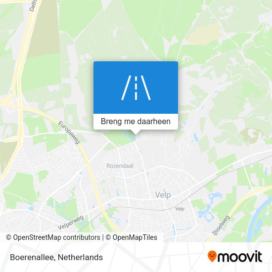 Boerenallee kaart