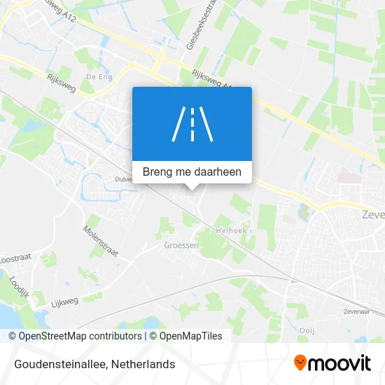 Goudensteinallee kaart
