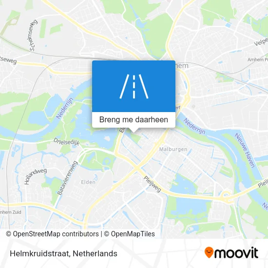 Helmkruidstraat kaart