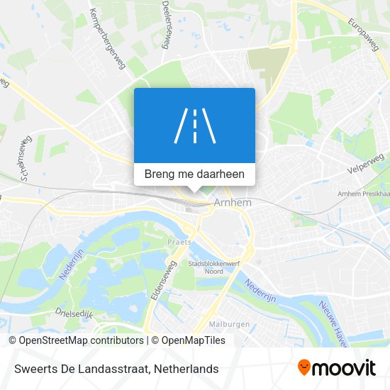 Sweerts De Landasstraat kaart