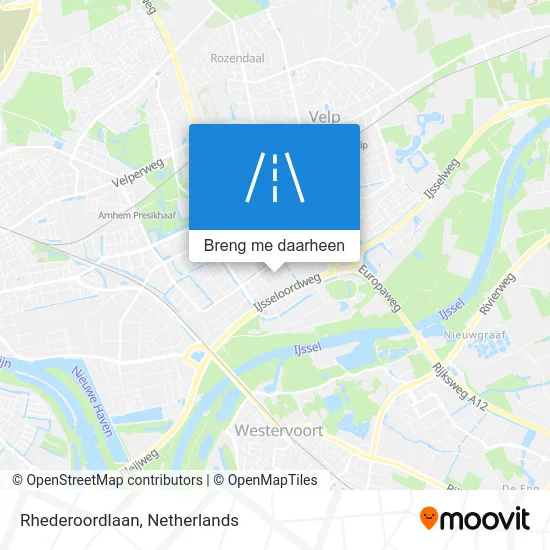 Rhederoordlaan kaart