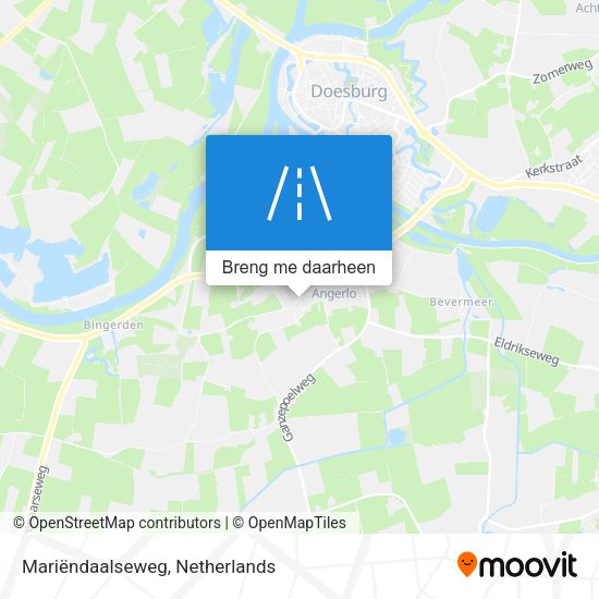 Mariëndaalseweg kaart