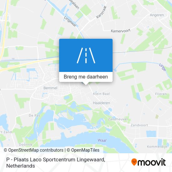 P - Plaats Laco Sportcentrum Lingewaard kaart