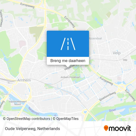 Oude Velperweg kaart