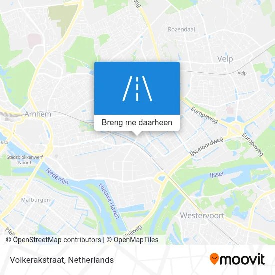 Volkerakstraat kaart