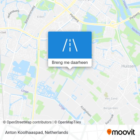 Anton Koolhaaspad kaart