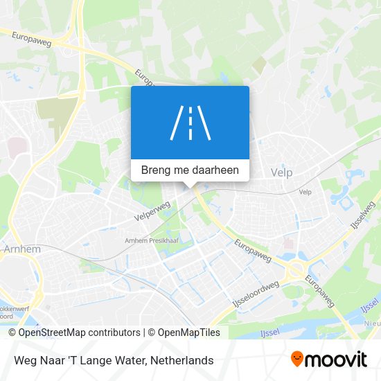 Weg Naar 'T Lange Water kaart