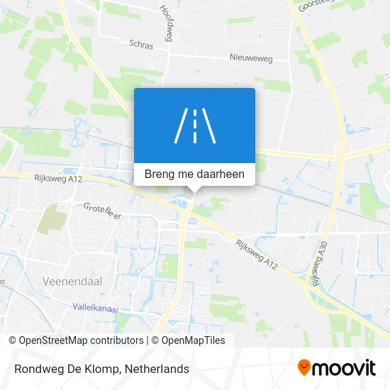 Rondweg De Klomp kaart