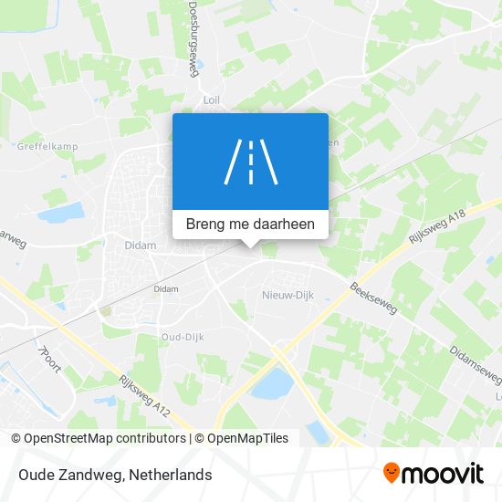 Oude Zandweg kaart