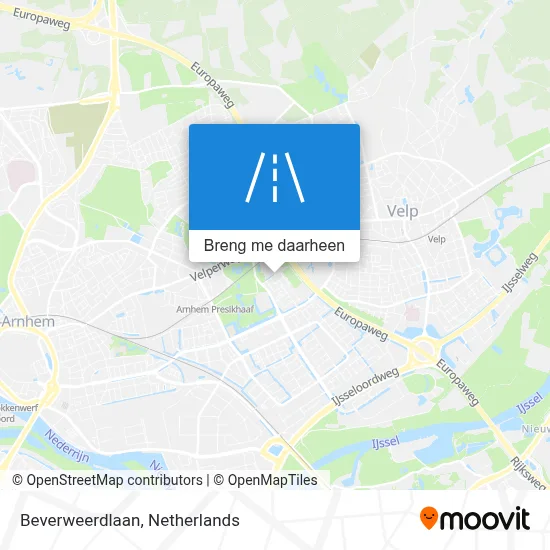 Beverweerdlaan kaart