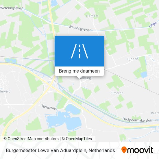 Burgemeester Lewe Van Aduardplein kaart