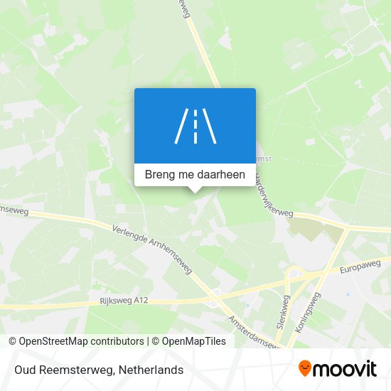 Oud Reemsterweg kaart