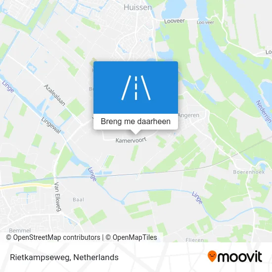 Rietkampseweg kaart
