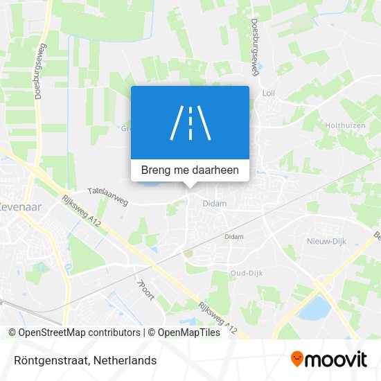 Röntgenstraat kaart