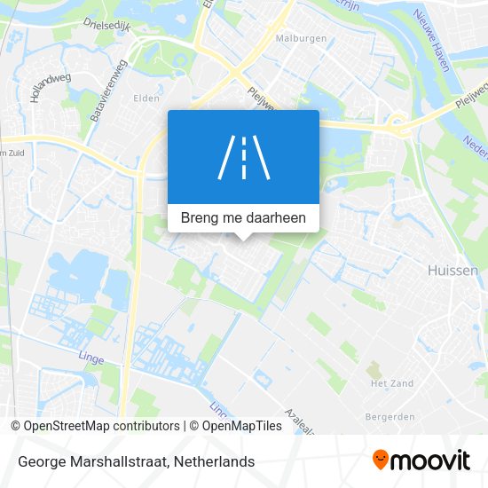 George Marshallstraat kaart