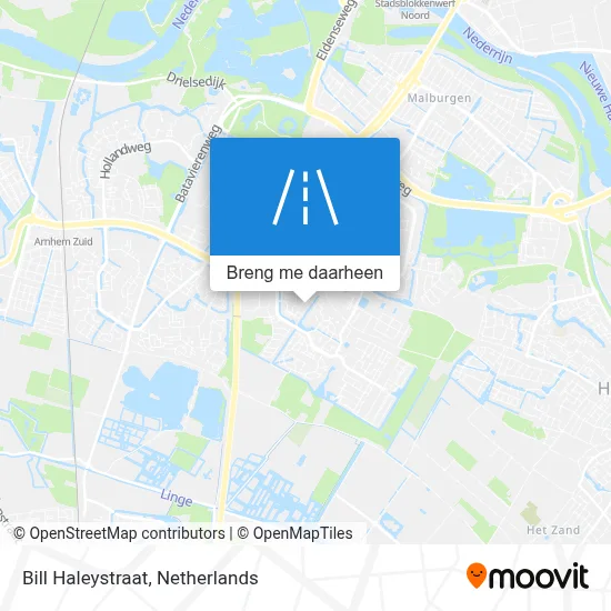 Bill Haleystraat kaart