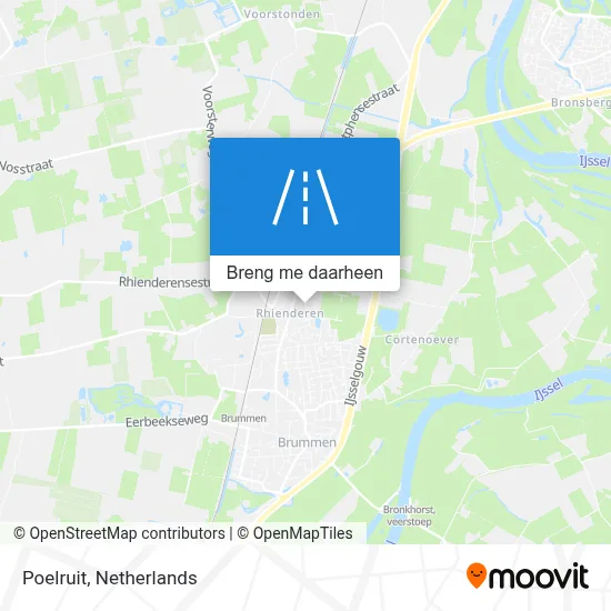 Poelruit kaart