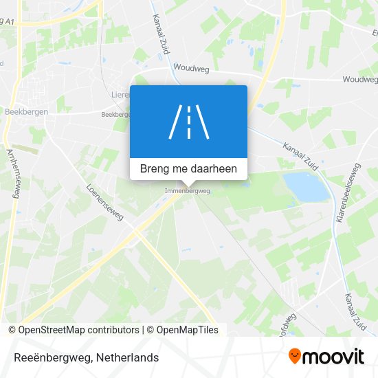 Reeënbergweg kaart